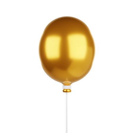 Balloon Gold 3D Icon