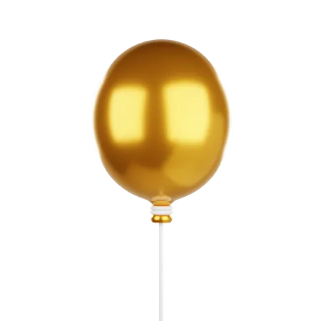 Balloon Gold 3D Icon