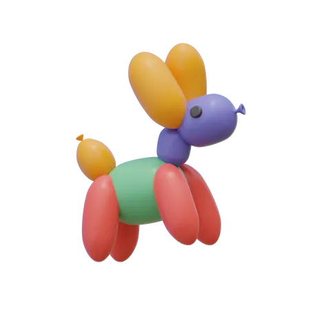 Balloon Horse  3D Illustration