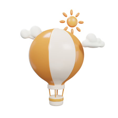 Balloon In The Sky  3D Icon