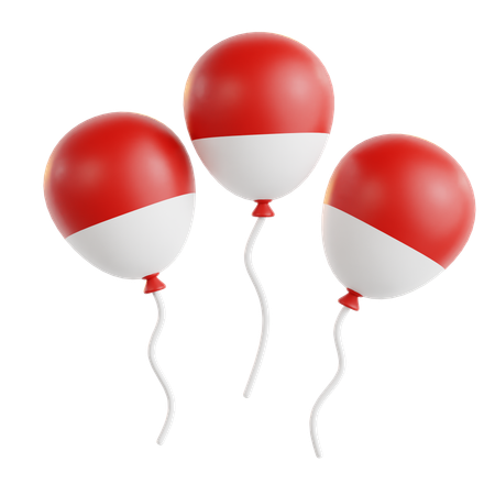 Balloon Indonesia  3D Icon