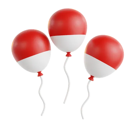 Balloon Indonesia  3D Icon