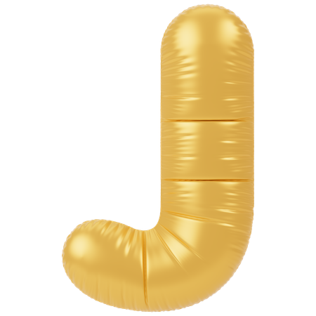 Balloon J  3D Icon
