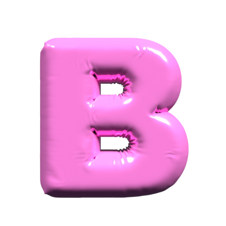 バルーン文字b  3D Icon