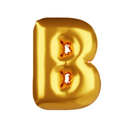 Balloon letter B  3D Icon