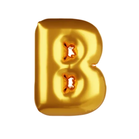 Balloon letter B  3D Icon