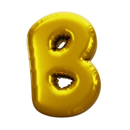 Balloon Letter B  3D Icon