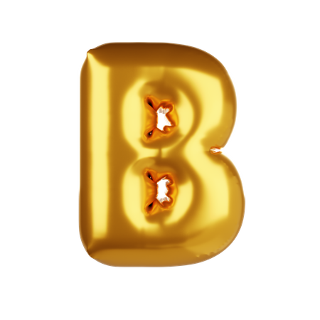 Balloon letter B  3D Icon