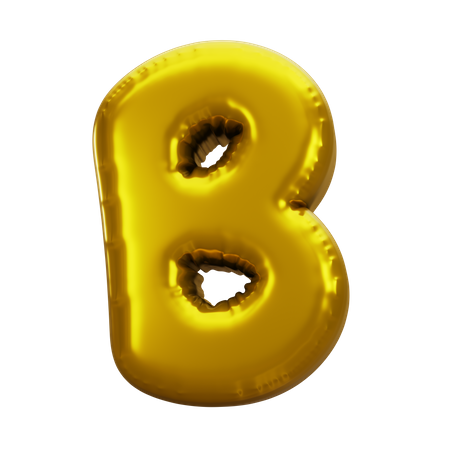 Balloon Letter B  3D Icon