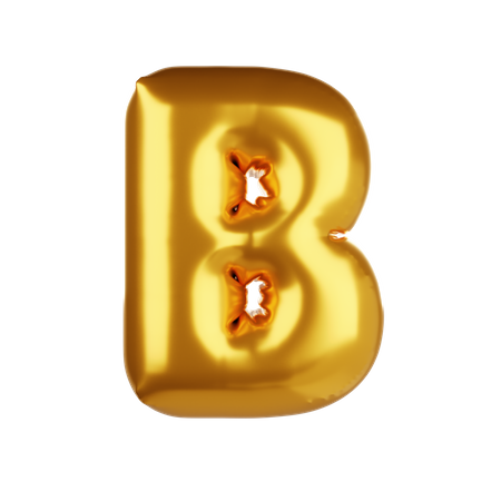 Balloon letter B 3D Icon