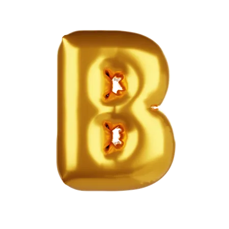 Balloon letter B 3D Icon