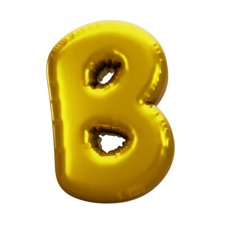 Balloon Letter B  3D Icon