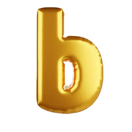 Balloon letter b lower case  3D Icon