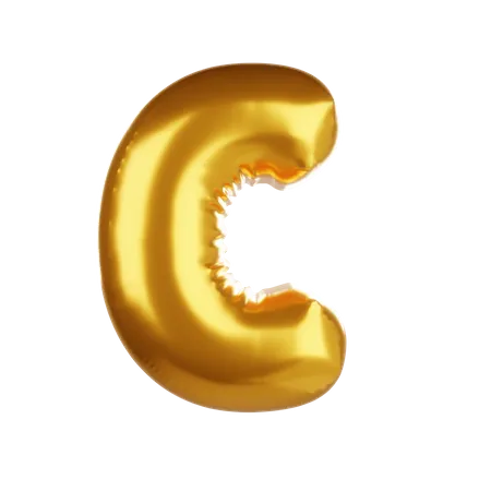 Balloon letter C  3D Icon