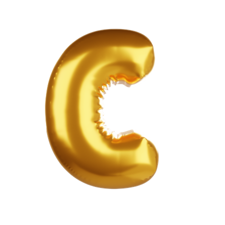 Balloon letter C  3D Icon