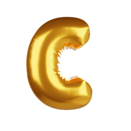 Balloon letter C 3D Icon