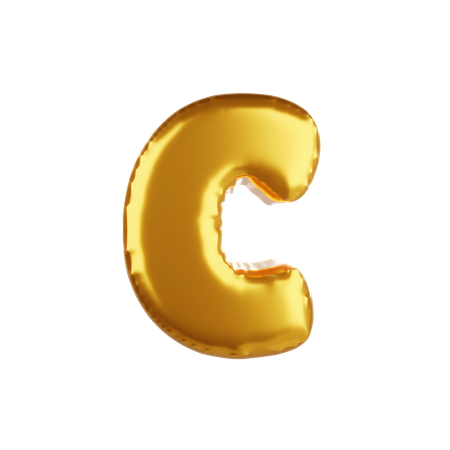 Balloon letter c lower case  3D Icon