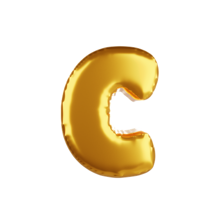 Balloon letter c lower case 3D Icon