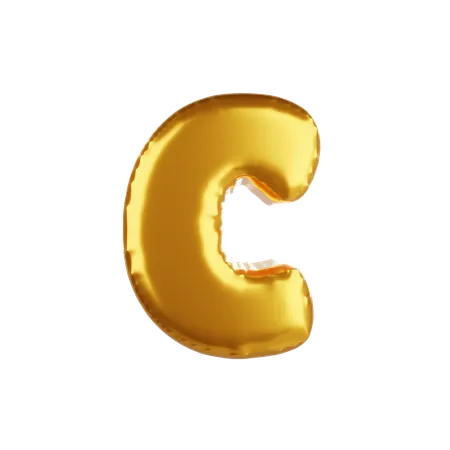 Balloon letter c lower case 3D Icon