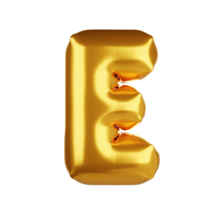 Balloon letter E  3D Icon