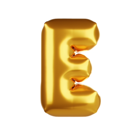 Balloon letter E  3D Icon