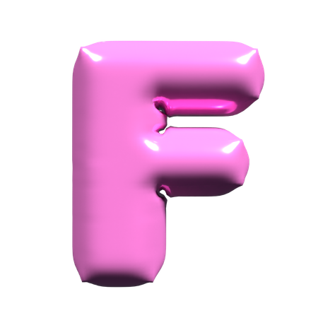 バルーン文字f  3D Icon