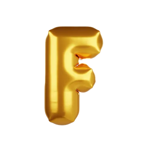 Balloon letter F  3D Icon