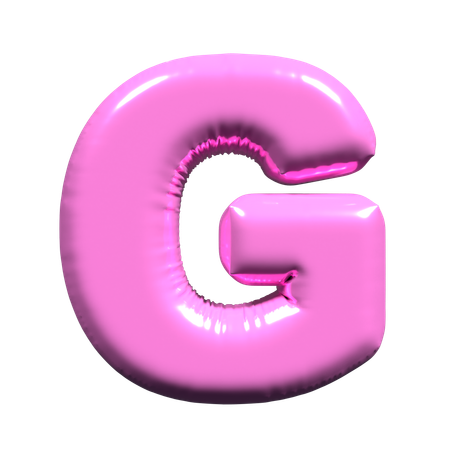 バルーン文字 g  3D Icon