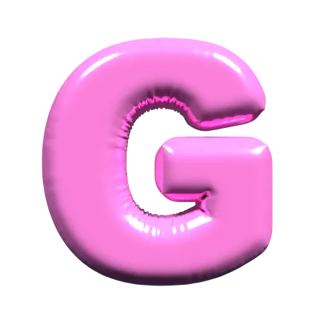 バルーン文字 g  3D Icon