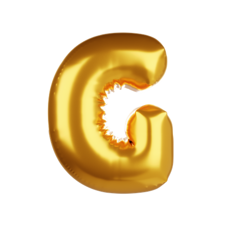 Balloon letter G  3D Icon