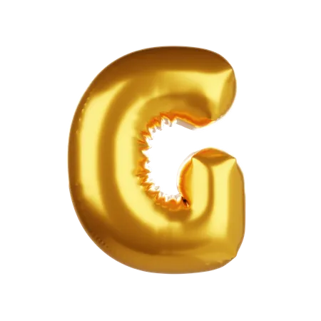 Balloon letter G  3D Icon