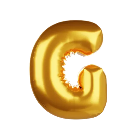 Balloon letter G 3D Icon