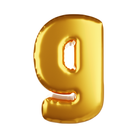 Balloon letter g lower case  3D Icon