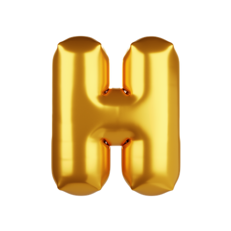 Balloon letter H  3D Icon