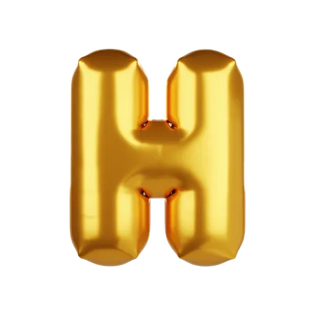 Balloon letter H 3D Icon