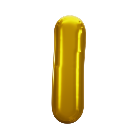 Balloon Letter I  3D Icon
