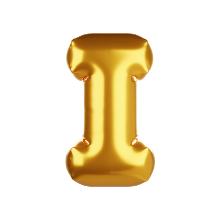 Balloon letter I 3D Icon