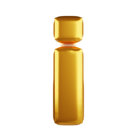 Balloon letter i lower case  3D Icon