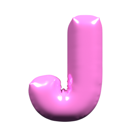 バルーン文字 J  3D Icon