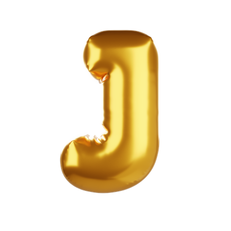 Balloon letter J  3D Icon