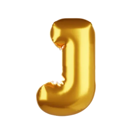 Balloon letter J  3D Icon