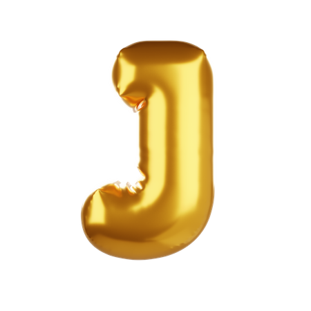 Balloon letter J 3D Icon