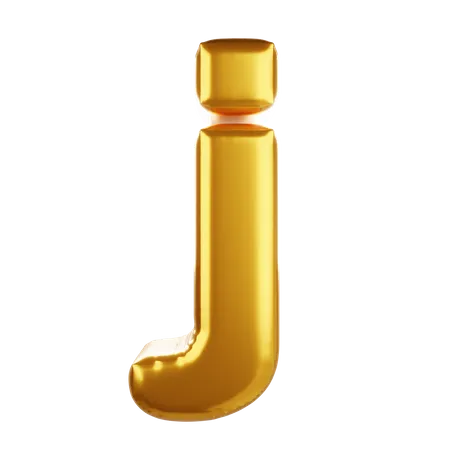 Balloon letter j lower case  3D Icon