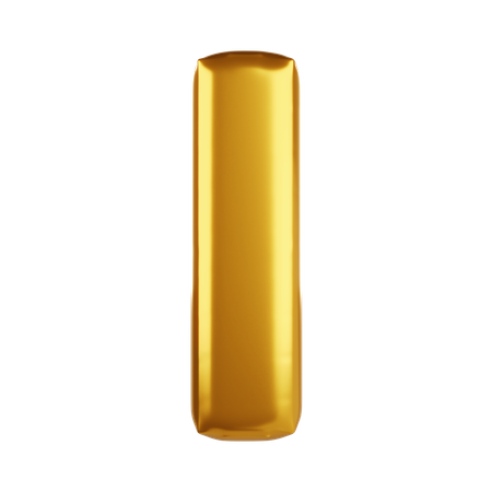 Balloon letter l lower case  3D Icon
