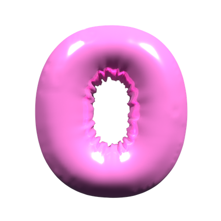 Balloon Letter O  3D Icon