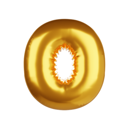 Balloon letter O  3D Icon