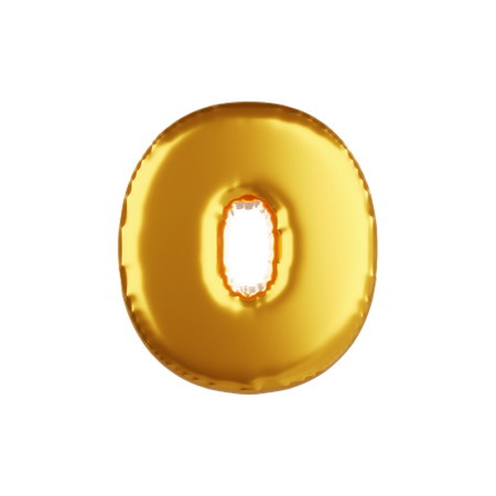 Balloon letter o lower case  3D Icon