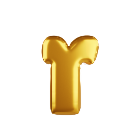 Balloon letter r lower case  3D Icon