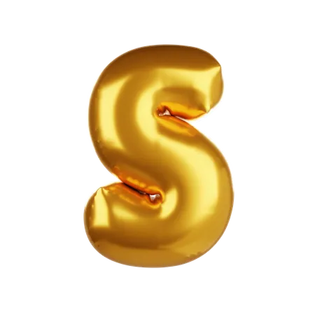 Balloon letter S  3D Icon