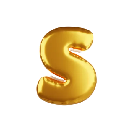 Balloon letter s lower case  3D Icon